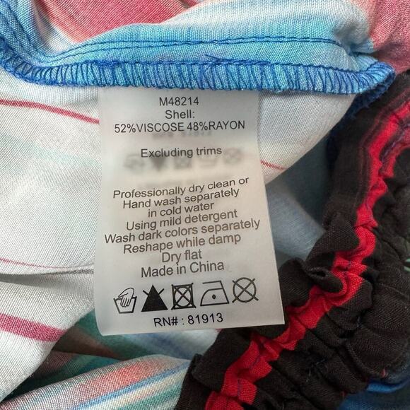 Plenty by Tracy Reese Multicolor Striped Wide Leg Pants - Picture 7 of 7